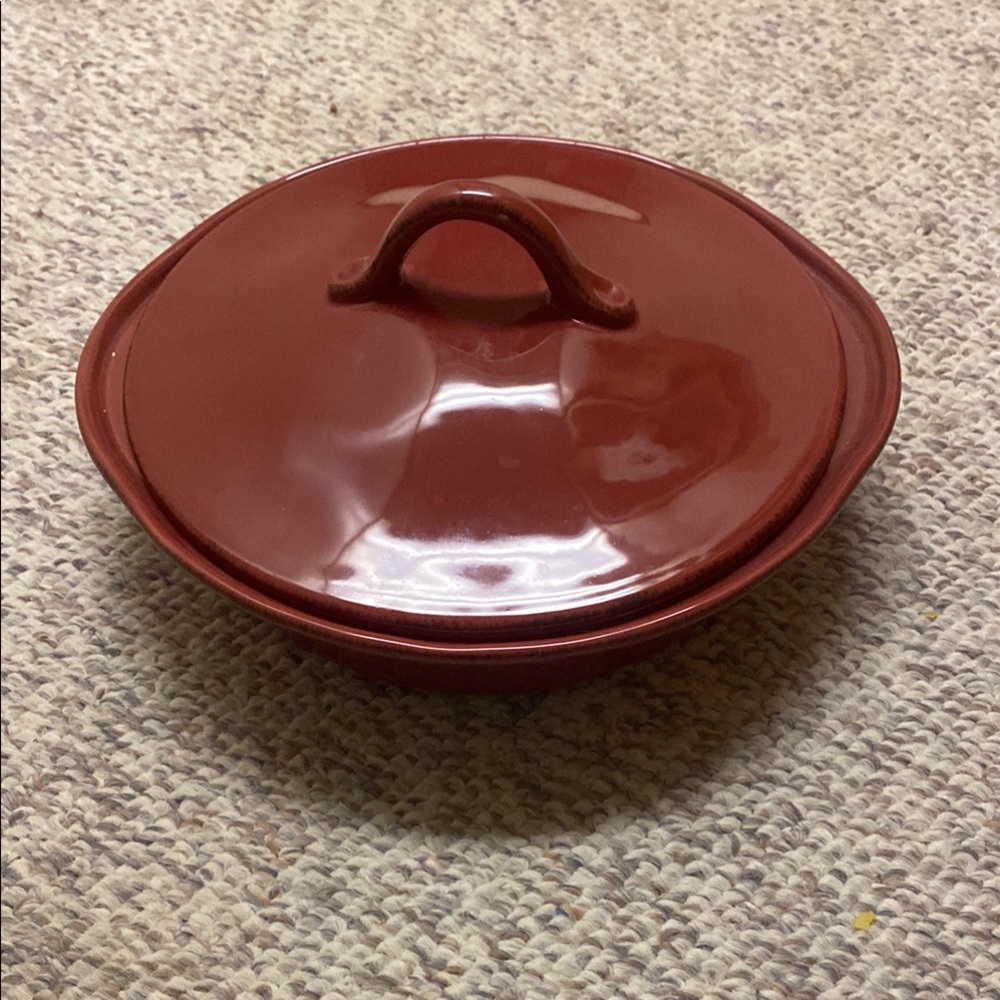 Ceramic Red Casserole Dish
